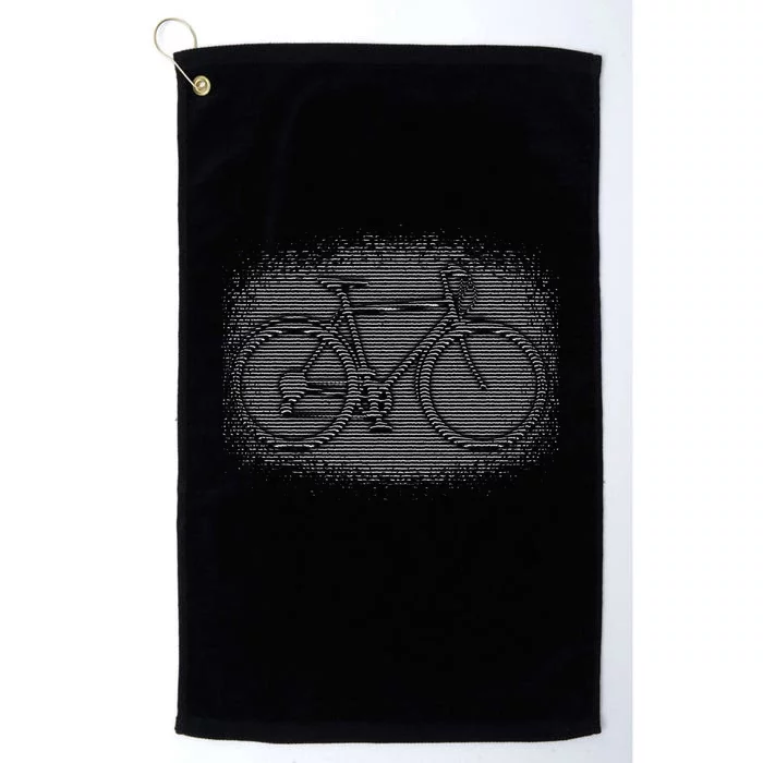 Bike Optical Illusion Platinum Collection Golf Towel