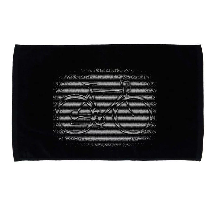 Bike Optical Illusion Microfiber Hand Towel