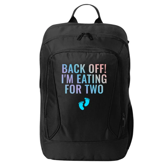 Back Off! I'm Eating For Two Gift City Backpack