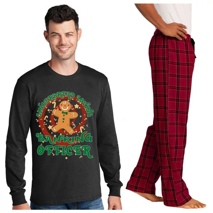 Banking Officer Job Gingerbread Funny Xmas Great Gift Long Sleeve Pajama Set