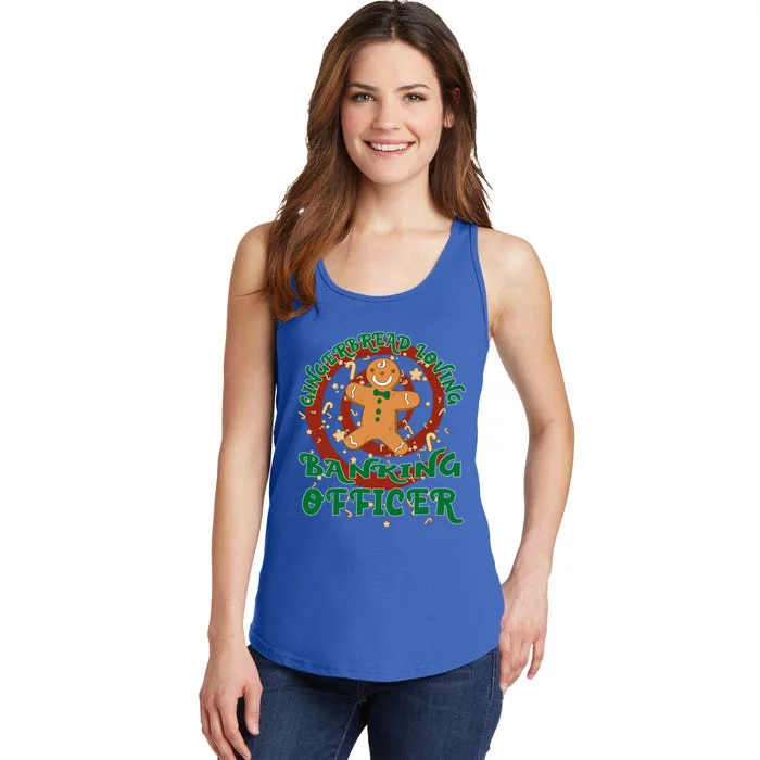 Banking Officer Job Gingerbread Funny Xmas Great Gift Ladies Essential Tank