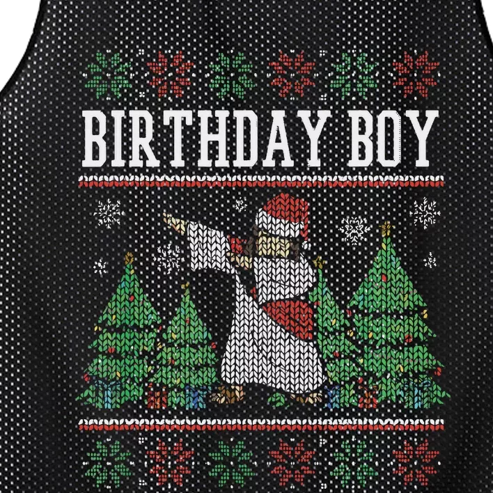 Birth Of Jesus Love Christ Funny Ugly Christmas Jesus Mesh Reversible Basketball Jersey Tank