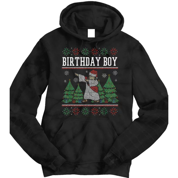 Birth Of Jesus Love Christ Funny Ugly Christmas Jesus Tie Dye Hoodie