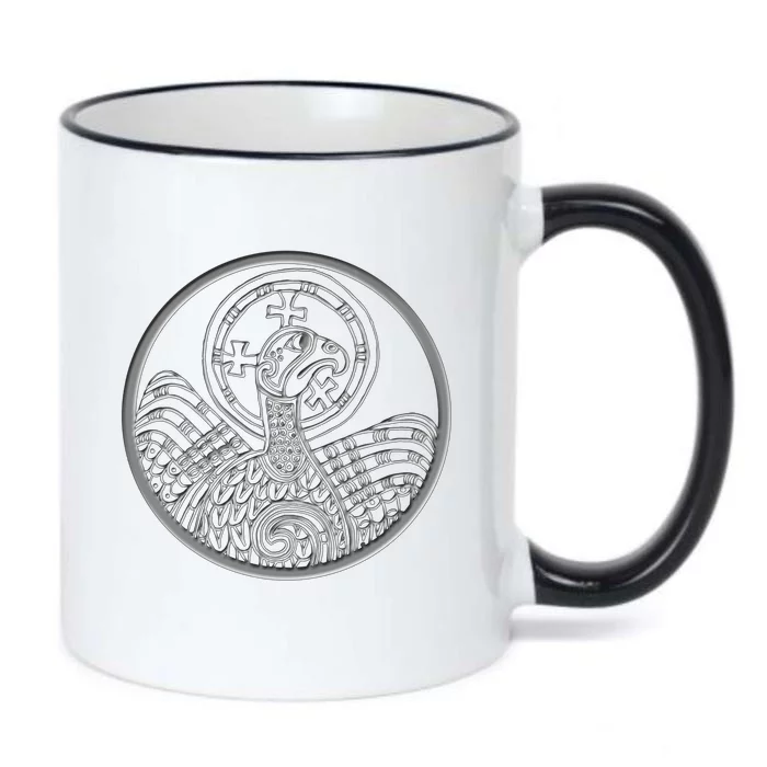 Book Of Kells Legend For St Patrick's Day Irish Celtic Knot Gift Black Color Changing Mug