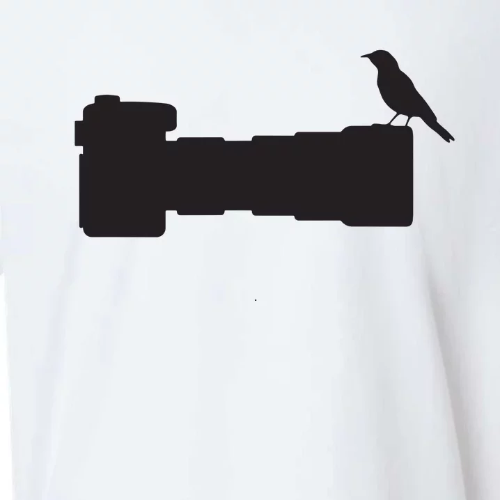 Bird On Long Lens Camera Bird Photographer Photography Sueded Cloud Jersey T-Shirt