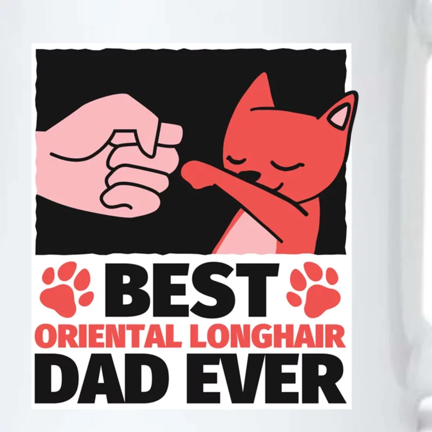 Best Oriental Longhair Dad Ever Gift Black Color Changing Mug