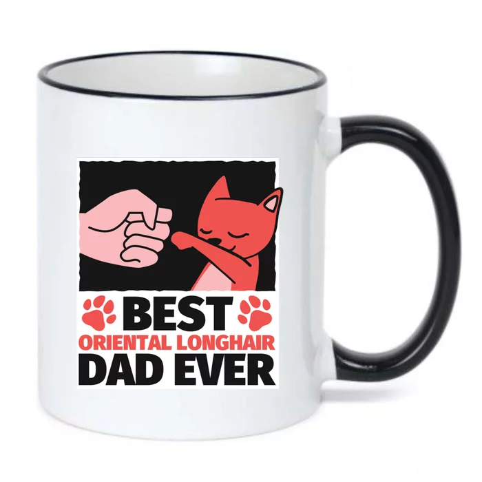 Best Oriental Longhair Dad Ever Gift Black Color Changing Mug