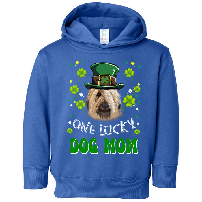 Briard One Lucky Dog Mom Funny Dogs Lover St Patrick's Day Gift Toddler Hoodie