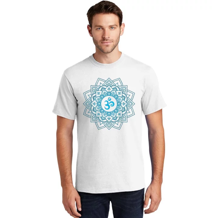 Blue Om Meditation Mandala Tall T-Shirt