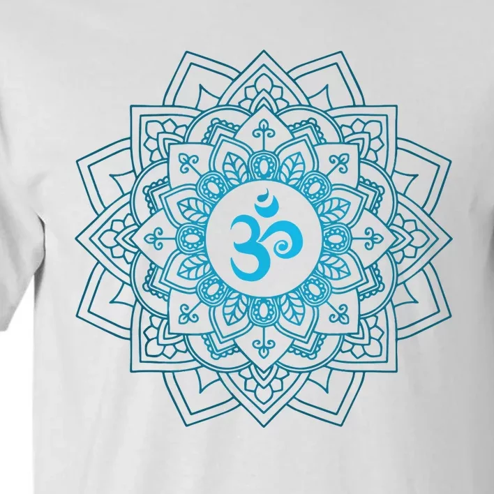 Blue Om Meditation Mandala Tall T-Shirt