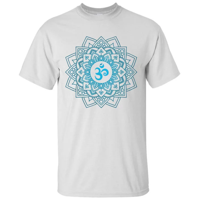 Blue Om Meditation Mandala Tall T-Shirt