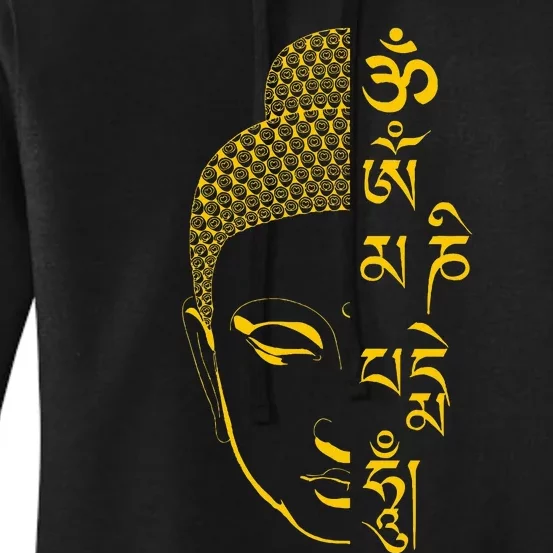 Buddha Om Mani Padme Hum Mantra Women's Pullover Hoodie