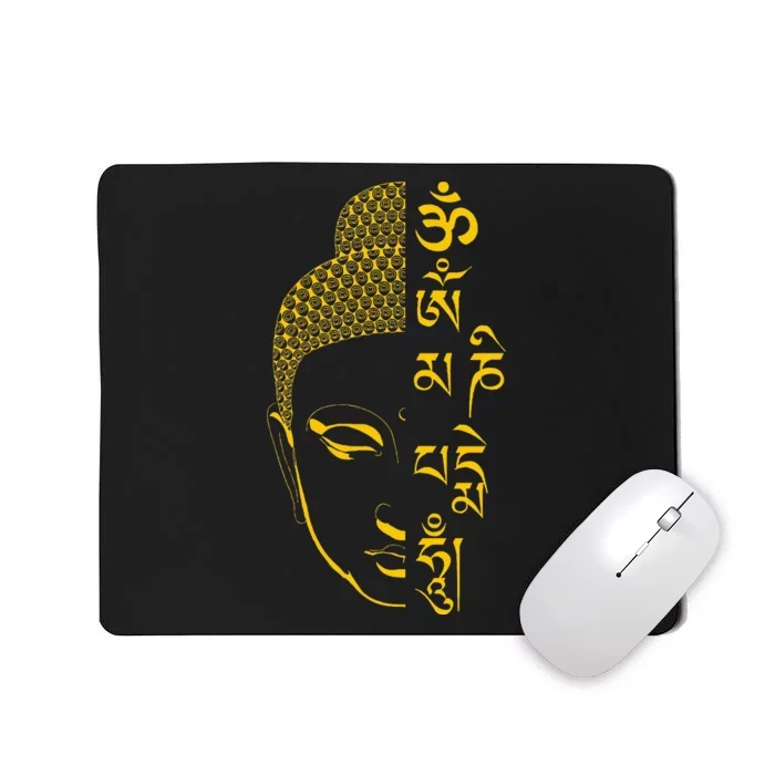 Buddha Om Mani Padme Hum Mantra Mousepad