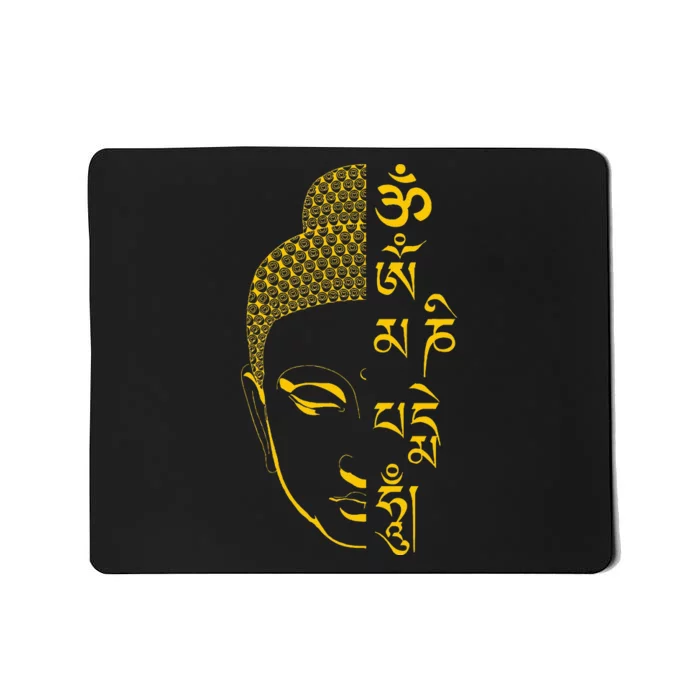 Buddha Om Mani Padme Hum Mantra Mousepad