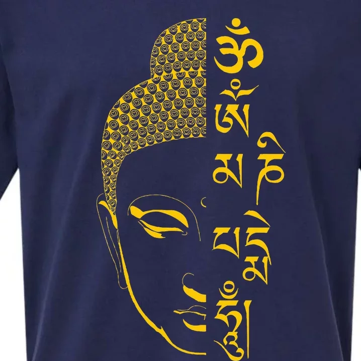 Buddha Om Mani Padme Hum Mantra Sueded Cloud Jersey T-Shirt