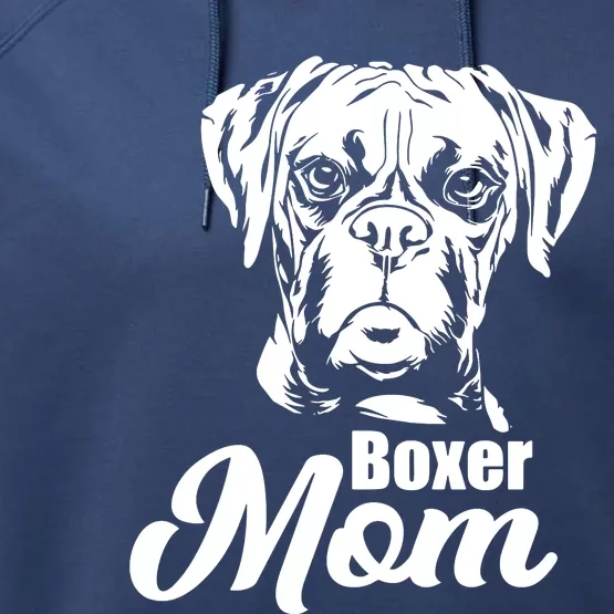 Boxer Owner Mom Dad Performance Fleece Hoodie