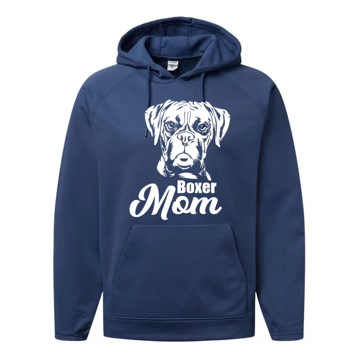 Boxer Owner Mom Dad Performance Fleece Hoodie