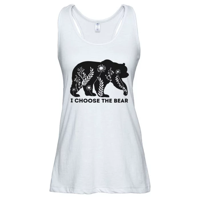 Bears Or Man I Choose The Bear Ladies Essential Flowy Tank