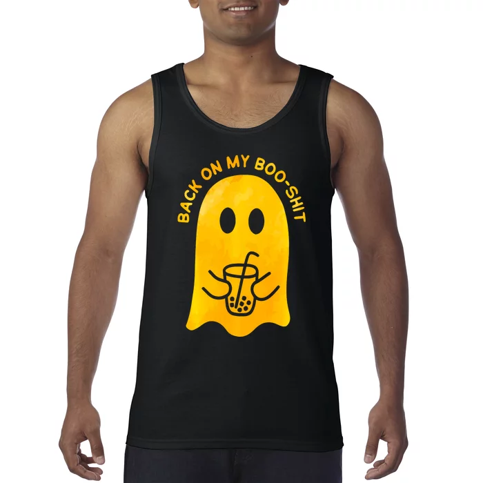 Back On My Booshit Halloween Funny Tank Top