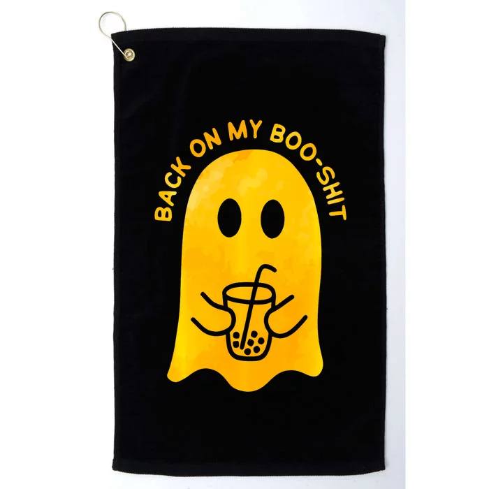 Back On My Booshit Halloween Funny Platinum Collection Golf Towel