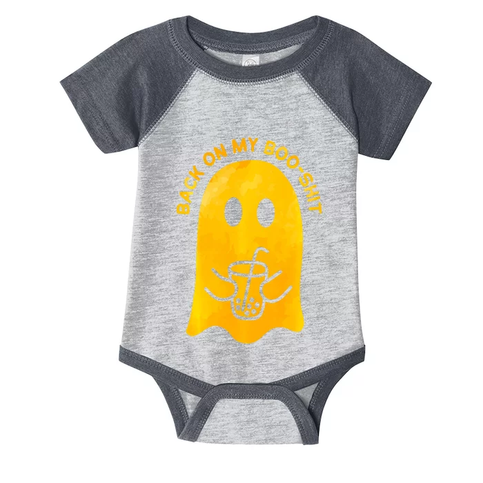 Back On My Booshit Halloween Funny Infant Baby Jersey Bodysuit