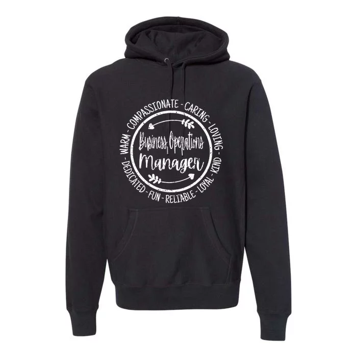 Business Operations Manager Life Appreciation Vintage Premium Hoodie