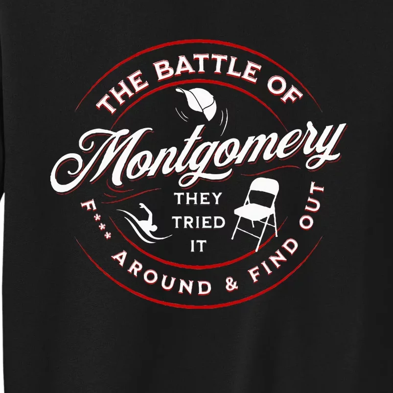 Battle Of Montgomery Riverboat Brawl White Chair Black Pride Sweatshirt