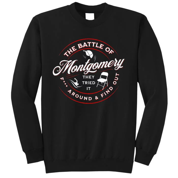 Battle Of Montgomery Riverboat Brawl White Chair Black Pride Sweatshirt