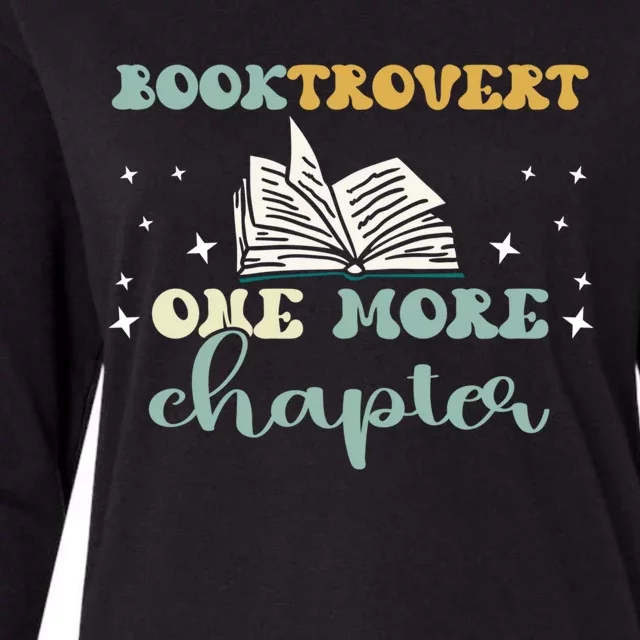 Booktrovert One More Chapter Gift Womens Cotton Relaxed Long Sleeve T-Shirt