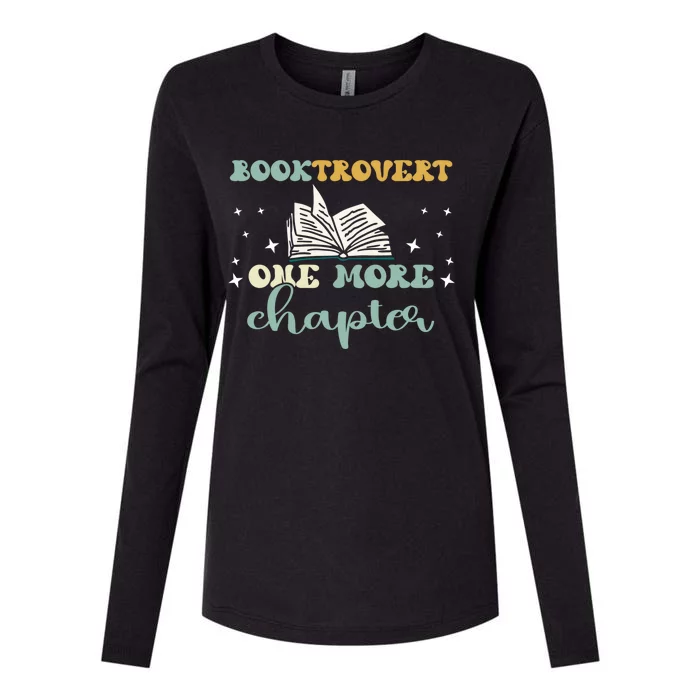 Booktrovert One More Chapter Gift Womens Cotton Relaxed Long Sleeve T-Shirt