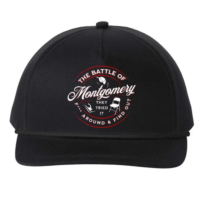 Battle Of Montgomery Riverboat Brawl White Chair Black Pride Snapback Five-Panel Rope Hat