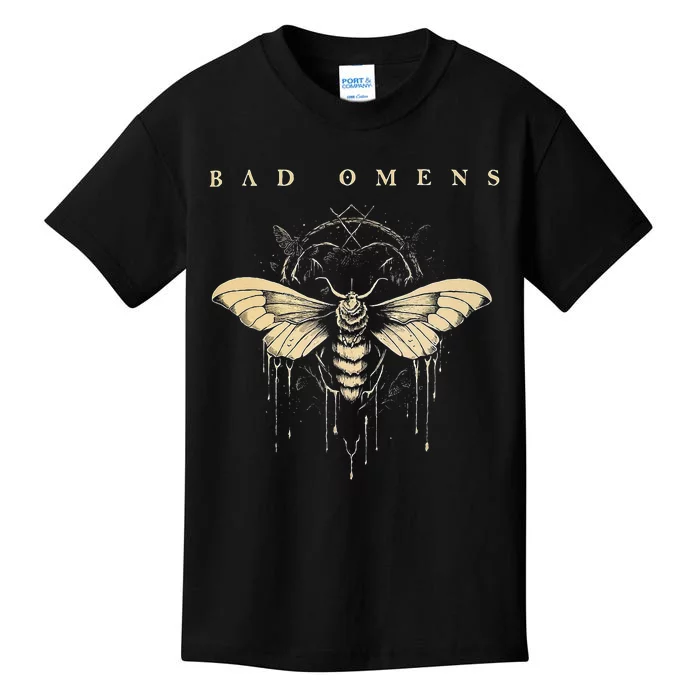 Bad O.M.E.N Moth Kids T-Shirt