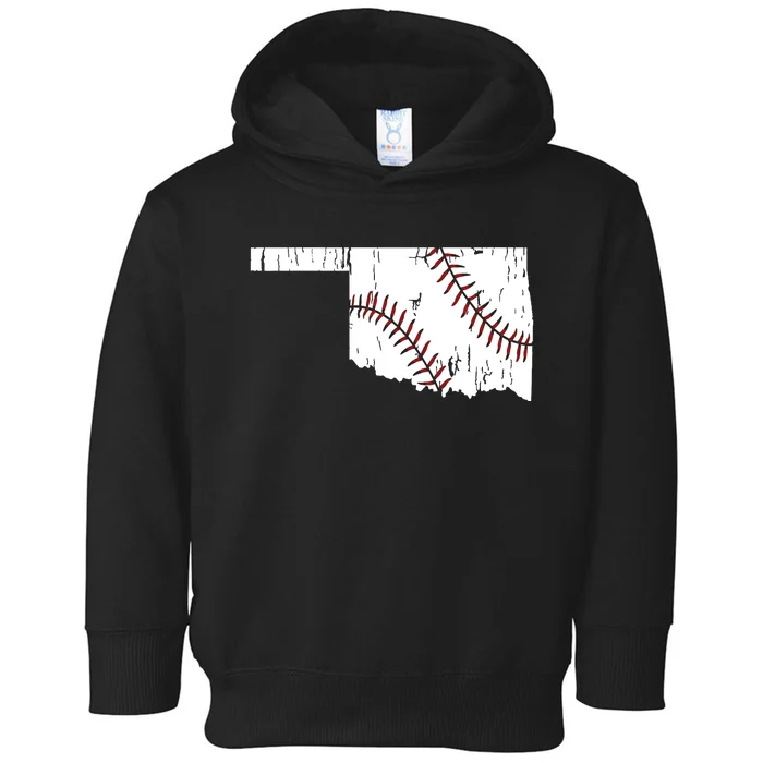 Baseball Oklahoma Mom Dad Grandparents Toddler Hoodie