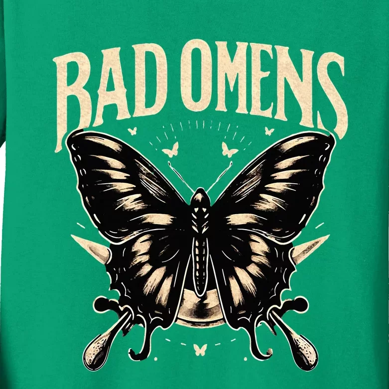 B.Ad Omens Moth Kids Long Sleeve Shirt