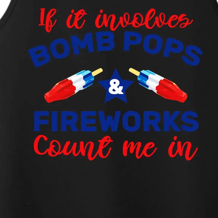 Bomb Pops And Fireworks Performance Tank