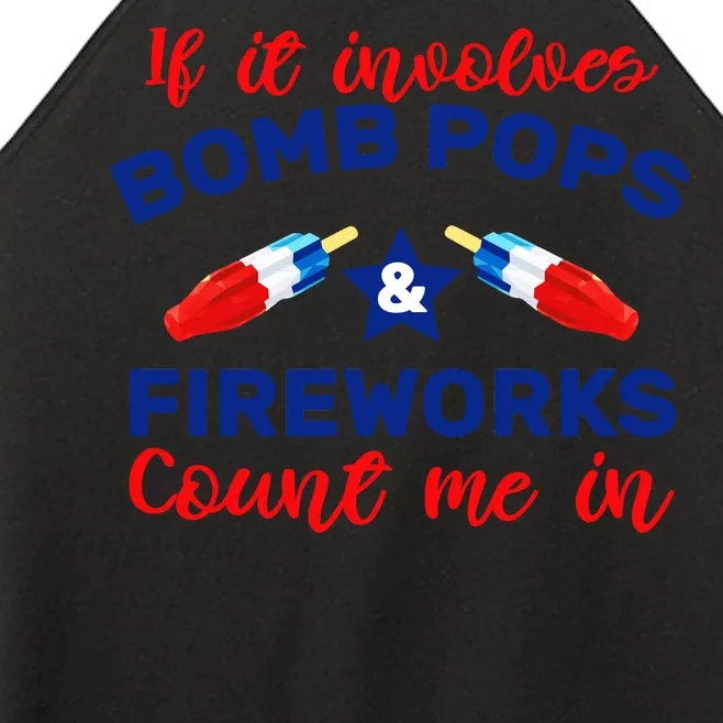 Bomb Pops And Fireworks Women’s Perfect Tri Rocker Tank