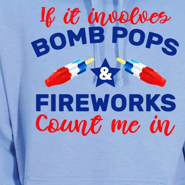 Bomb Pops And Fireworks Unisex Surf Hoodie