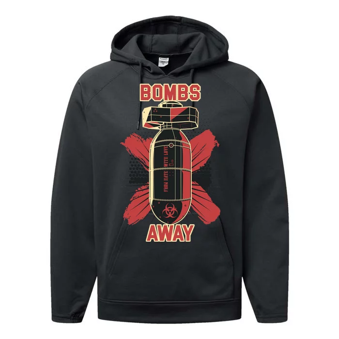 Bombs Away Trash Polka Performance Fleece Hoodie