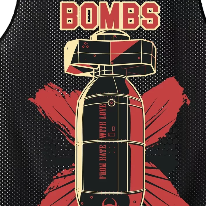 Bombs Away Trash Polka Mesh Reversible Basketball Jersey Tank