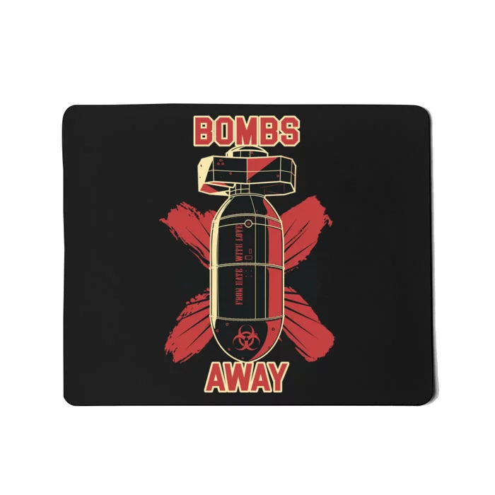 Bombs Away Trash Polka Mousepad