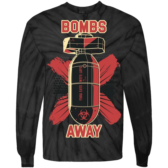 Bombs Away Trash Polka Tie-Dye Long Sleeve Shirt