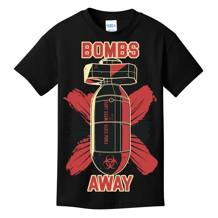 Bombs Away Trash Polka Kids T-Shirt