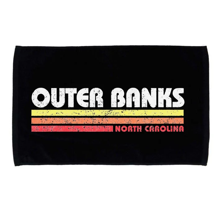 Banks OBX North Carolina NC Retro Souvenir Microfiber Hand Towel