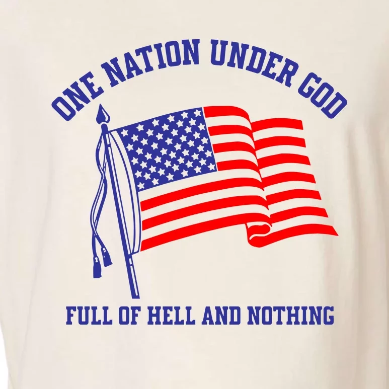 Bandofnothing One Nation Under God Full Of Hell And Nothing Garment-Dyed Women's Muscle Tee