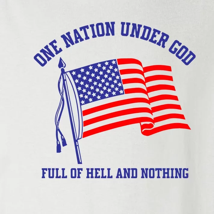 Bandofnothing One Nation Under God Full Of Hell And Nothing Toddler Long Sleeve Shirt