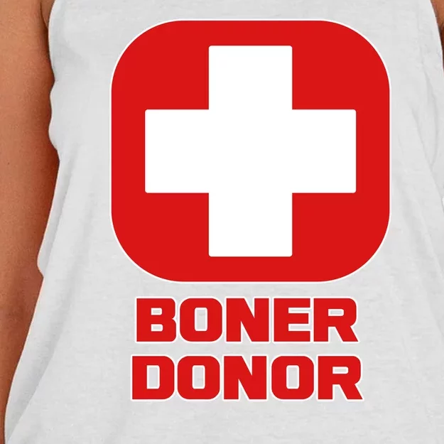 Boner Donor Women's Knotted Racerback Tank