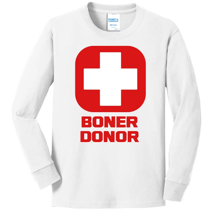 Boner Donor Kids Long Sleeve Shirt