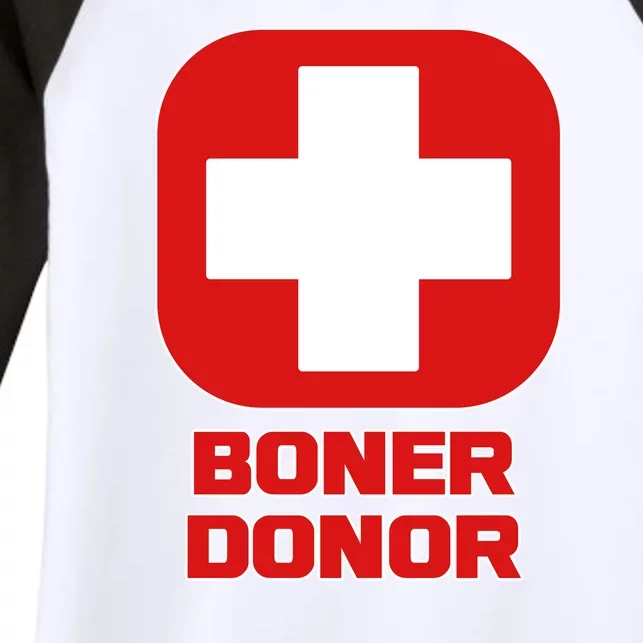 Boner Donor Women's Tri-Blend 3/4-Sleeve Raglan Shirt