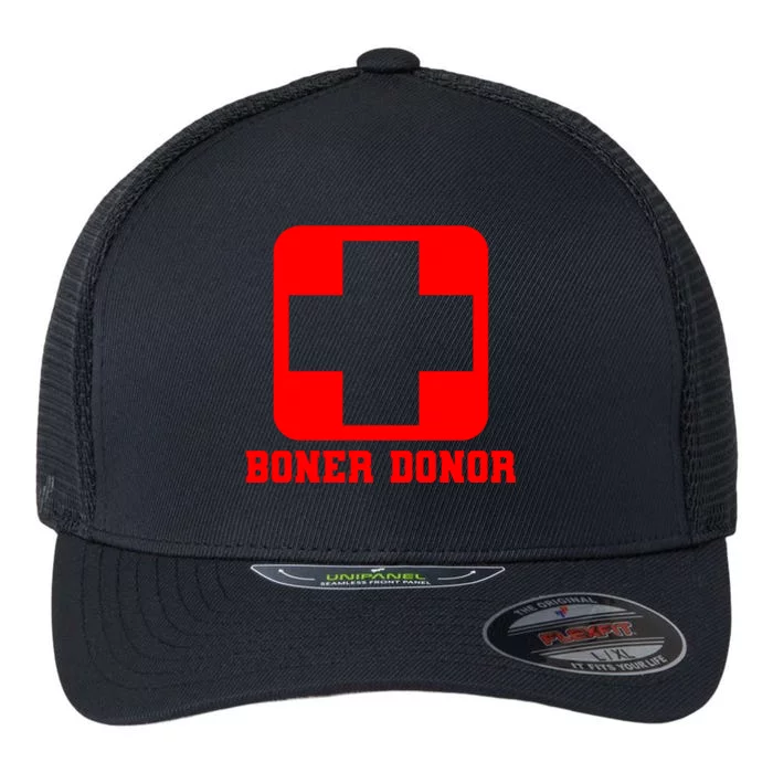 Boner Donor Adult Humor Flexfit Unipanel Trucker Cap