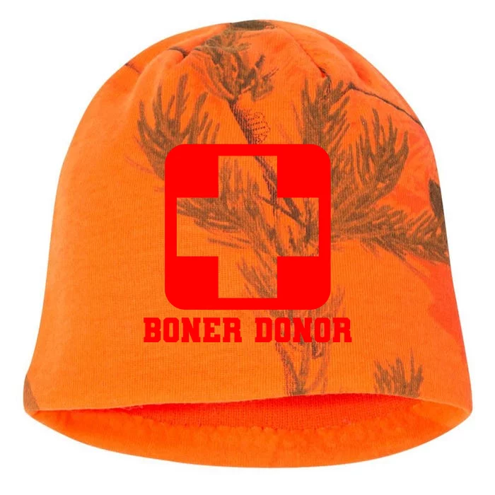 Boner Donor Adult Humor Kati - Camo Knit Beanie